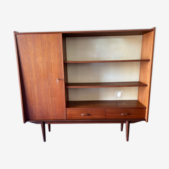 Vintage scandinavian teak high board/bookcase