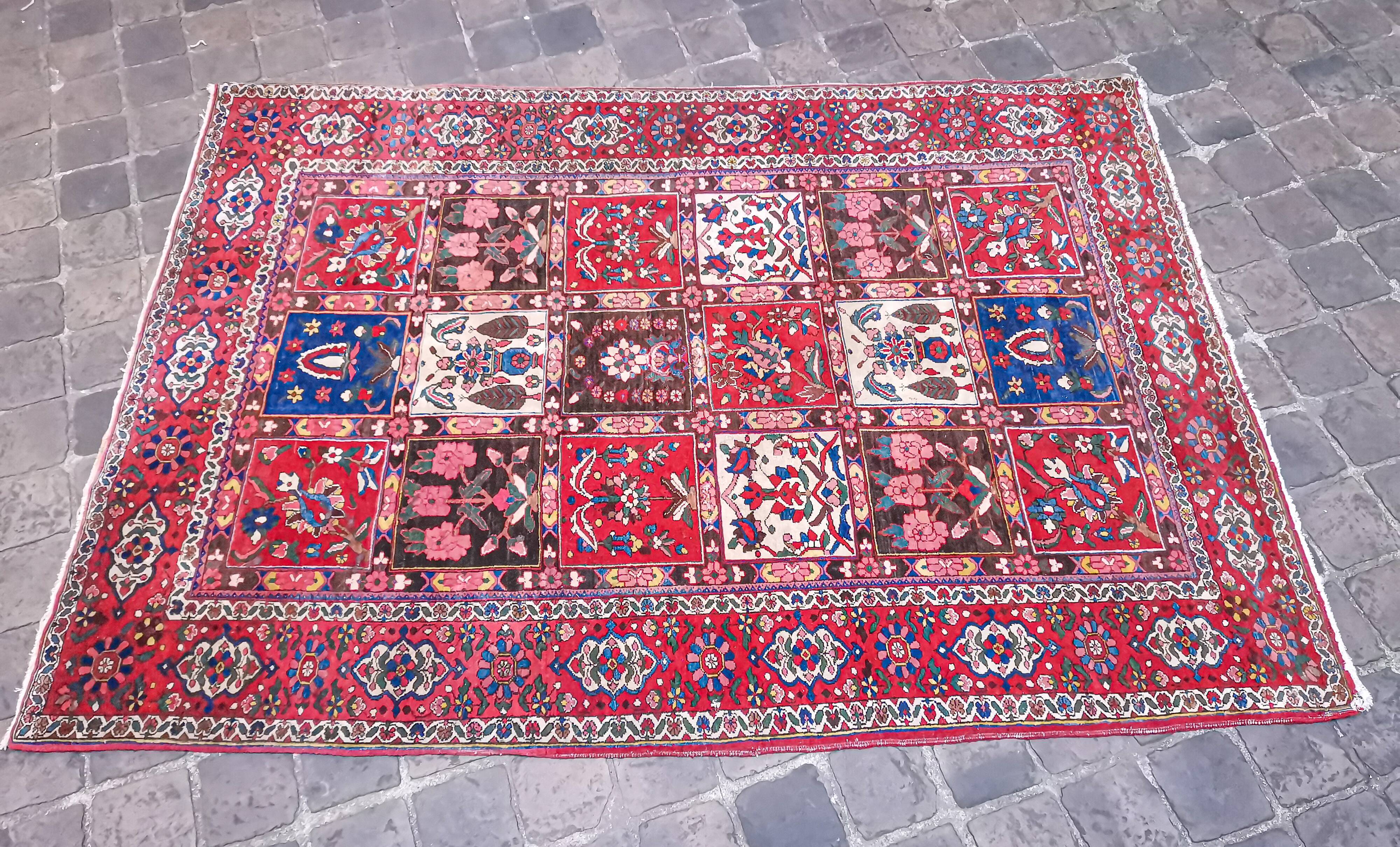 Ancient handmade Persian handmade boktiari 2.00 x 1.46 m