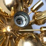 Atomic Brass Ceiling Light in Modern German Mid-Century by Dorothee Becker for Cosack, 1970s