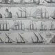 Engraving sailing boat and ship 2 original lithograph from 1898
