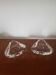 Lot de 2 bougeoirs en verre
