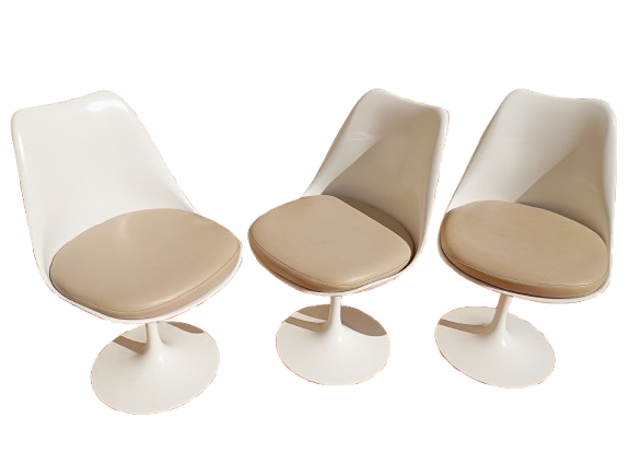 Tulip chairs signed Saarinen for Knollstudio 1956