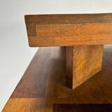 Sculptural Décon Coffee Table in Wood, Italy, 1970s