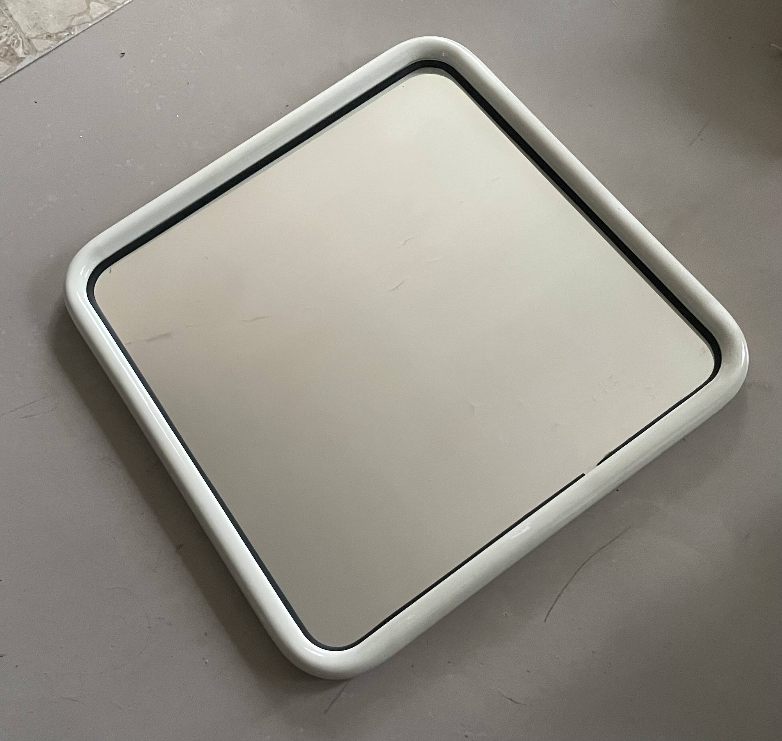 Vintage metal tube mirror 60x60cm