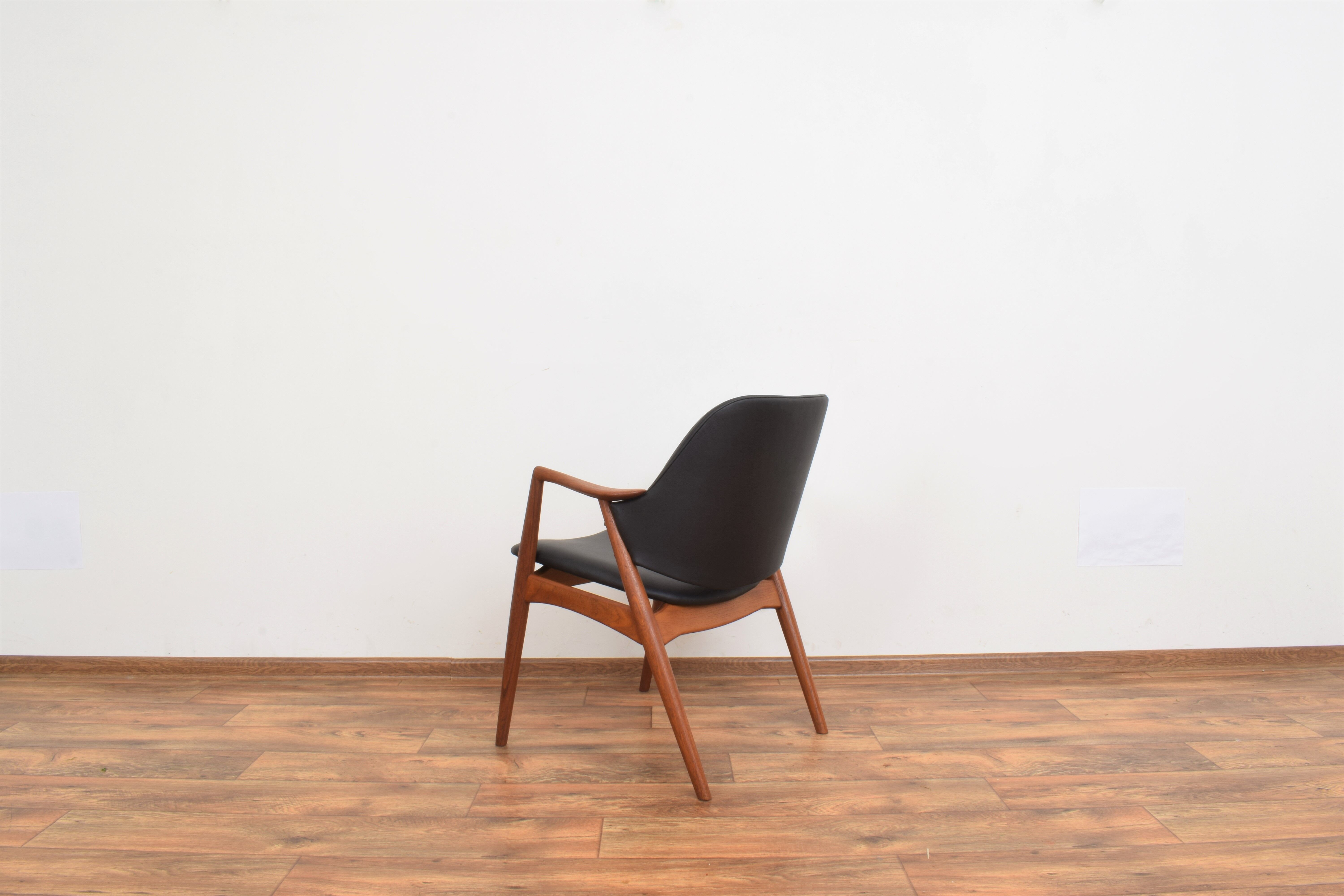 Swedish Teak Armchair by Alf Svensson for Dux