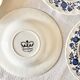 English hollow plates blue flowers