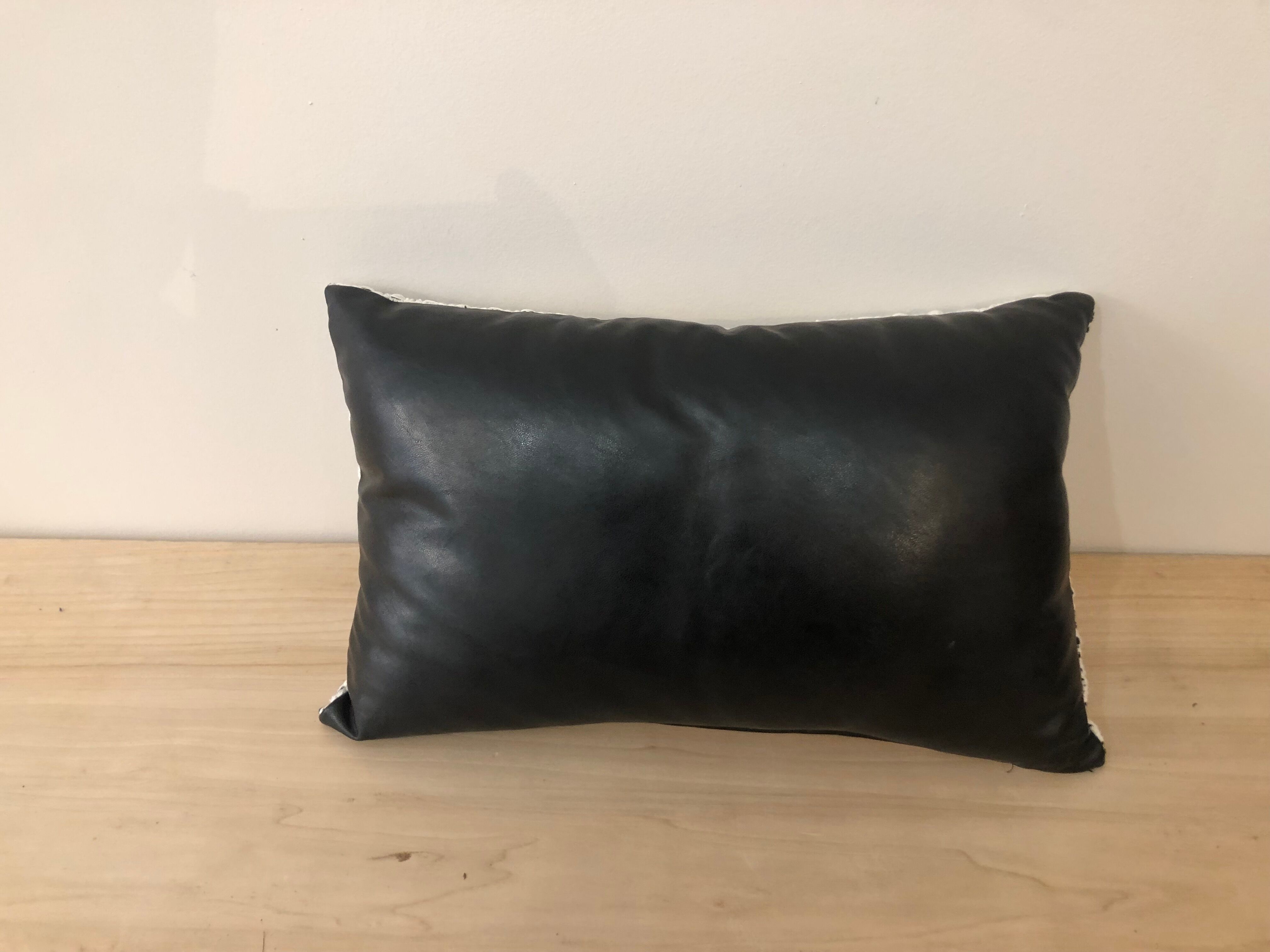 Black tweed cushion