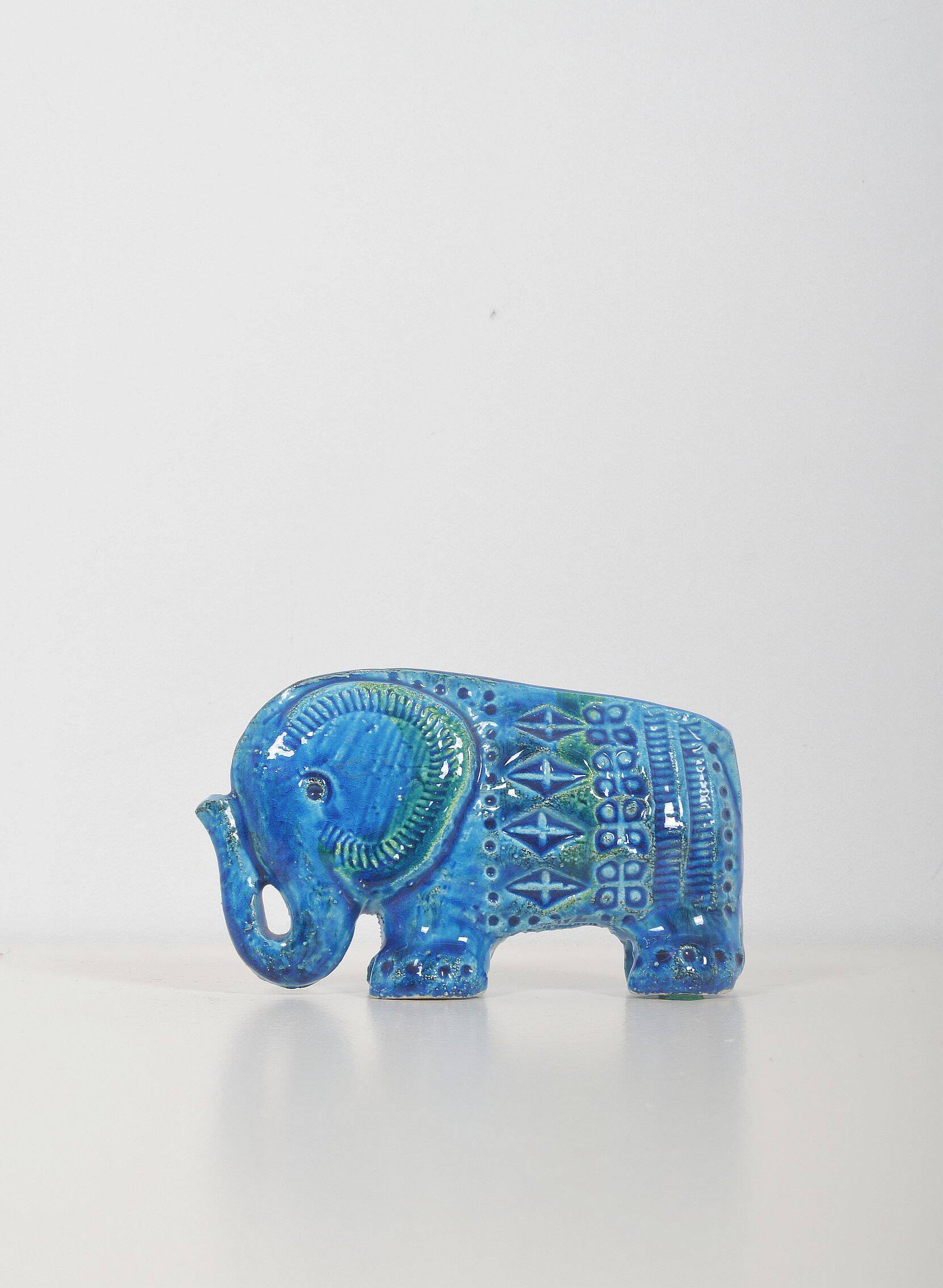 Bitossi elephant designed by Aldo Londi for Flavia, 1970s