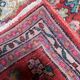 1920s handmade antique wool floral medallion rug, red, 87 × 151 cm - 1C1297