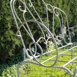 Old wrought iron bench
