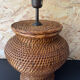 Wicker lamp foot