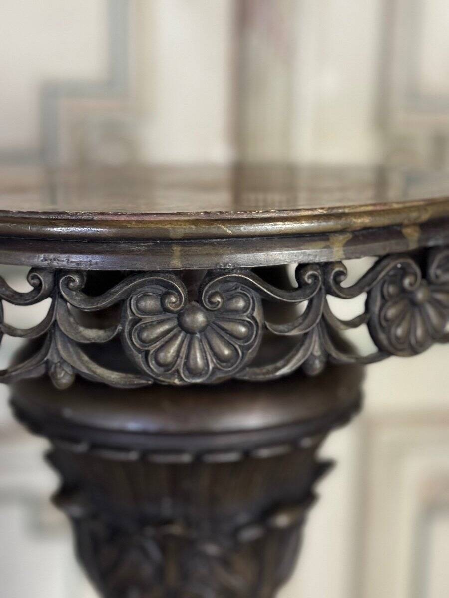 Pair of Bronze Pedestals, Italy, 19th Century