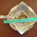 Porcelain deep dish and spoon
