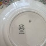 Set of 8 St Amand plates