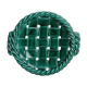 Green braided earthenware cut