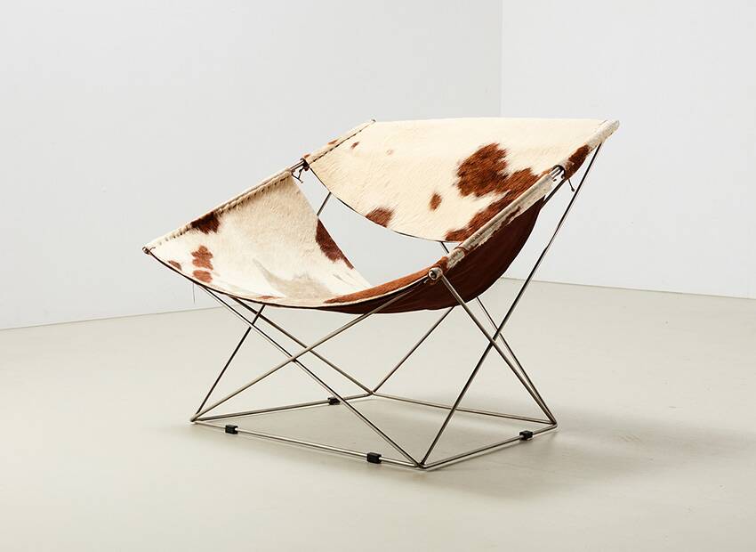 Pierre Paulin 1st Edition F675 Butterfly Lounge Chair for Artifort 1963