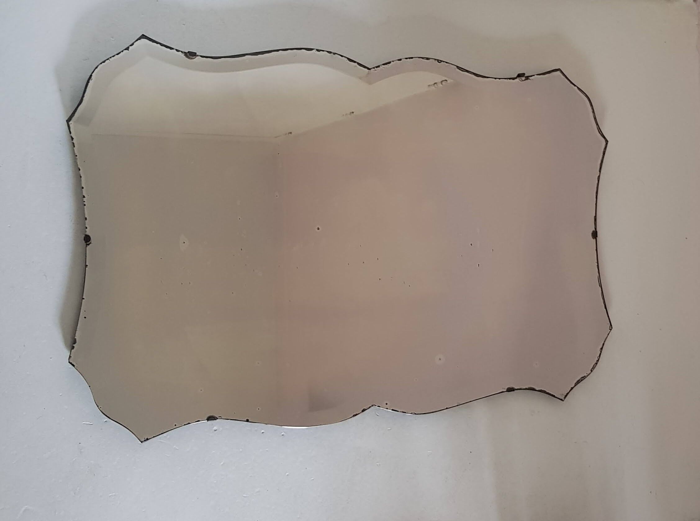 Antique beveled mirror