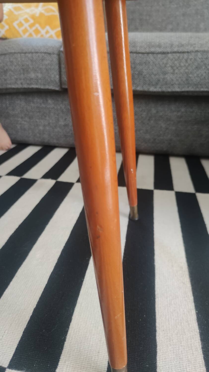 Melamine and ceramic coffee table, 1960