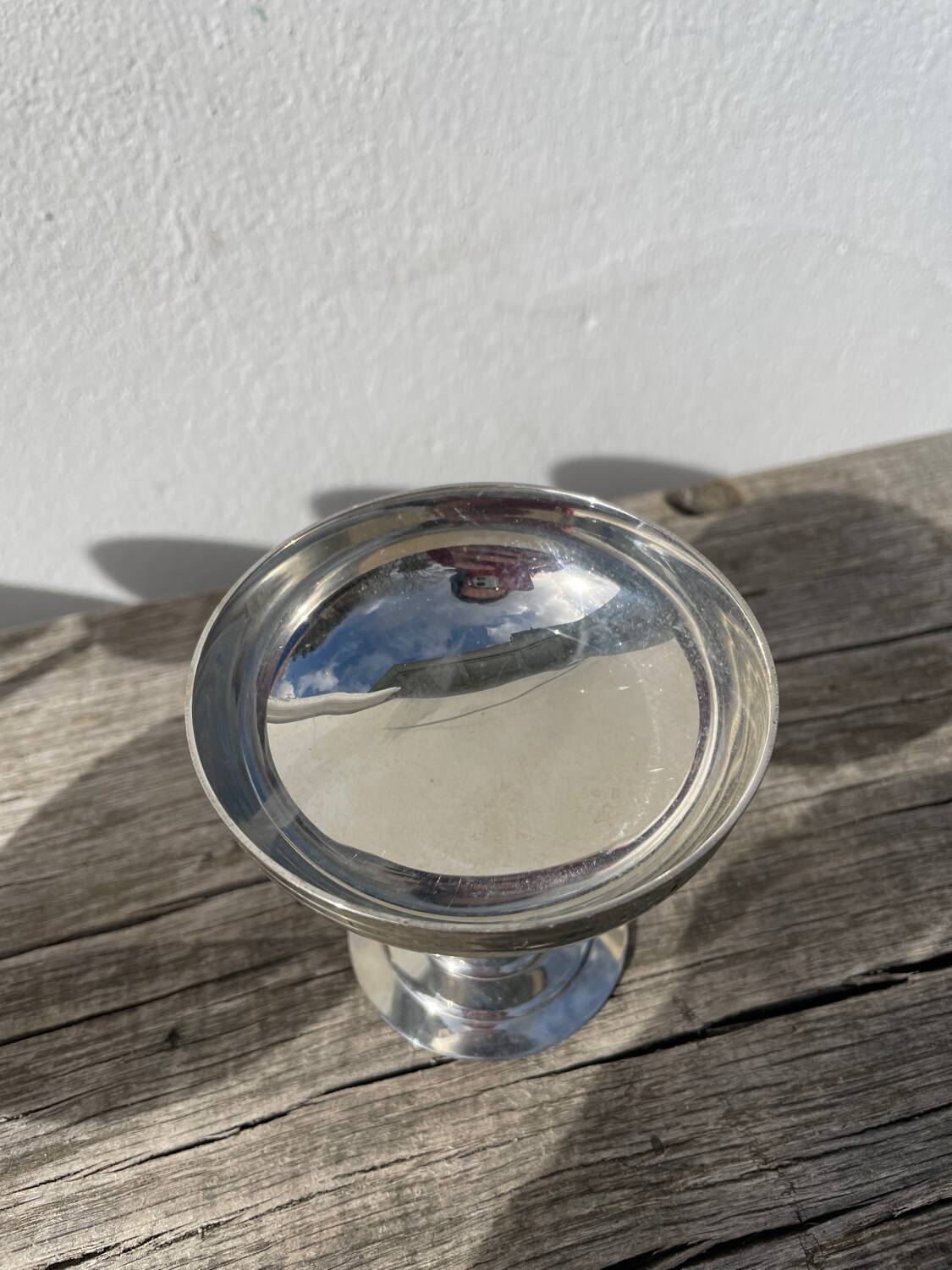 10 stainless steel cups signed Rémy Letang