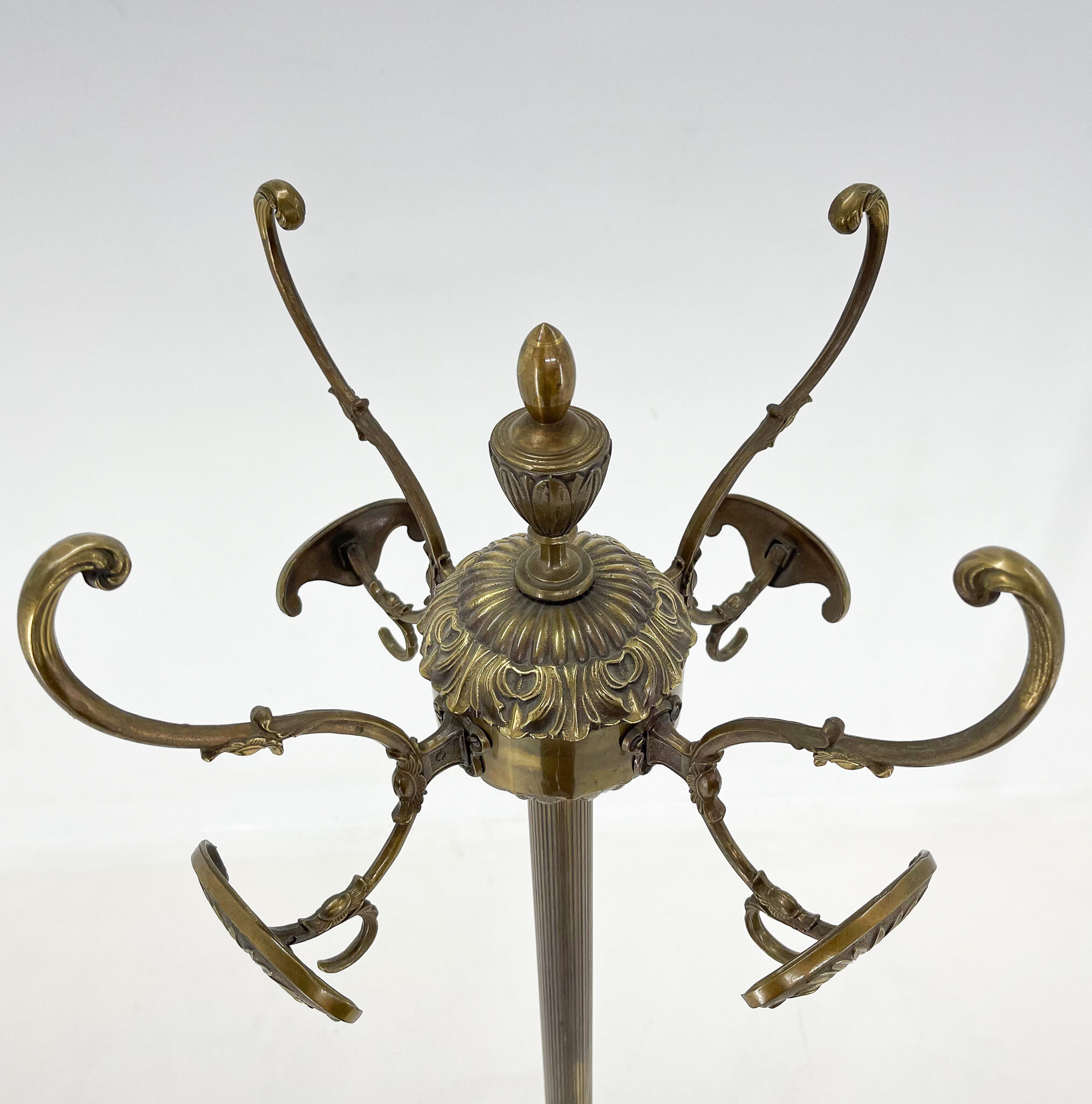 Mid-century Italian Ornate Brass Coat Hanger