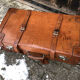 Art deco saddle leather trunk by old england paris