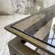 Brass coffee table attributed to Guy Lefevre for Maison Jansen