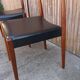 Suite de quatre chaises teck vintage