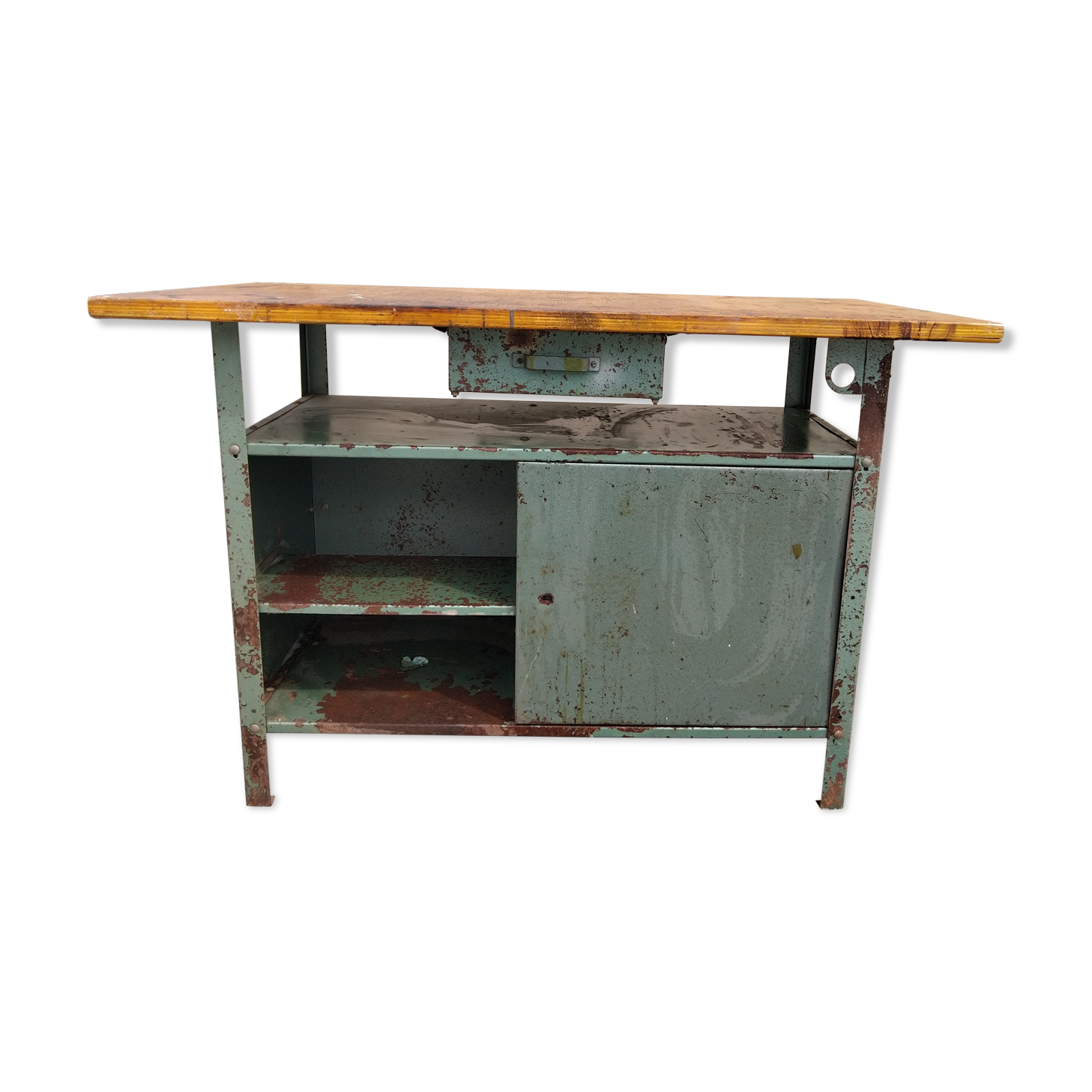 Établi bois et métal