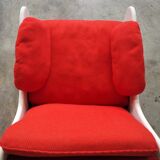 Red armchairs from the 70s