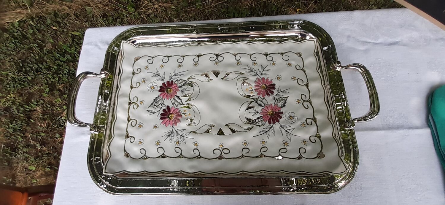 Vintage silver tray