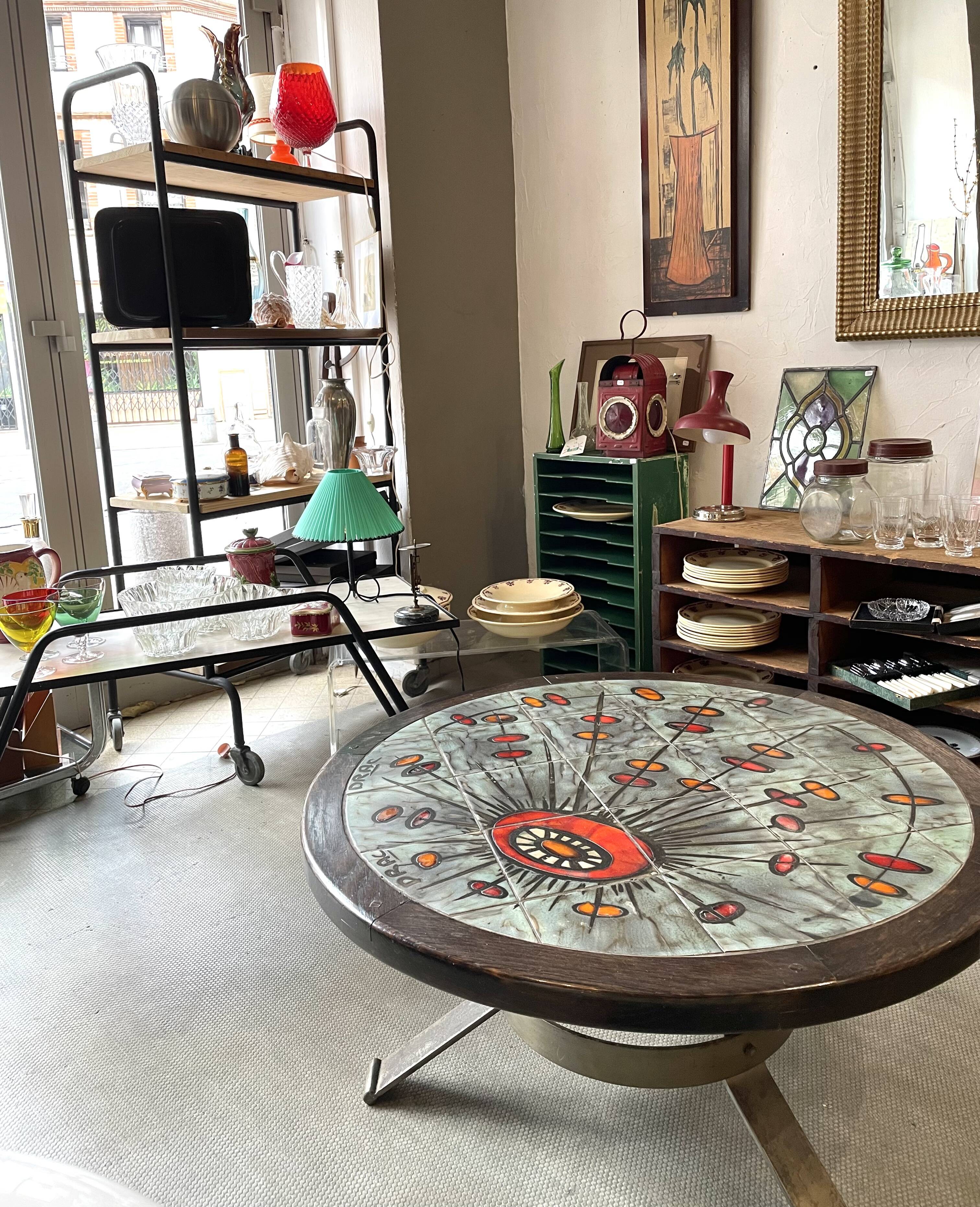 Vintage coffee table Vallauris Drac