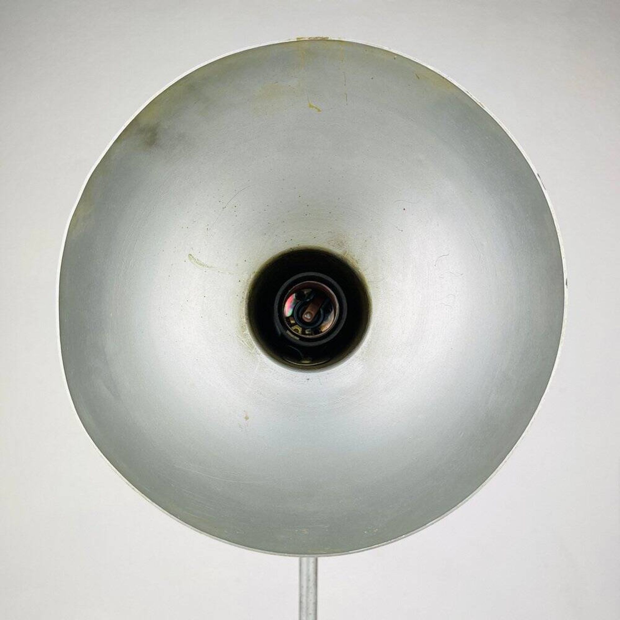 Industrial green metal desk lamp by A. Perazzone Torino, Italy, 1960s.