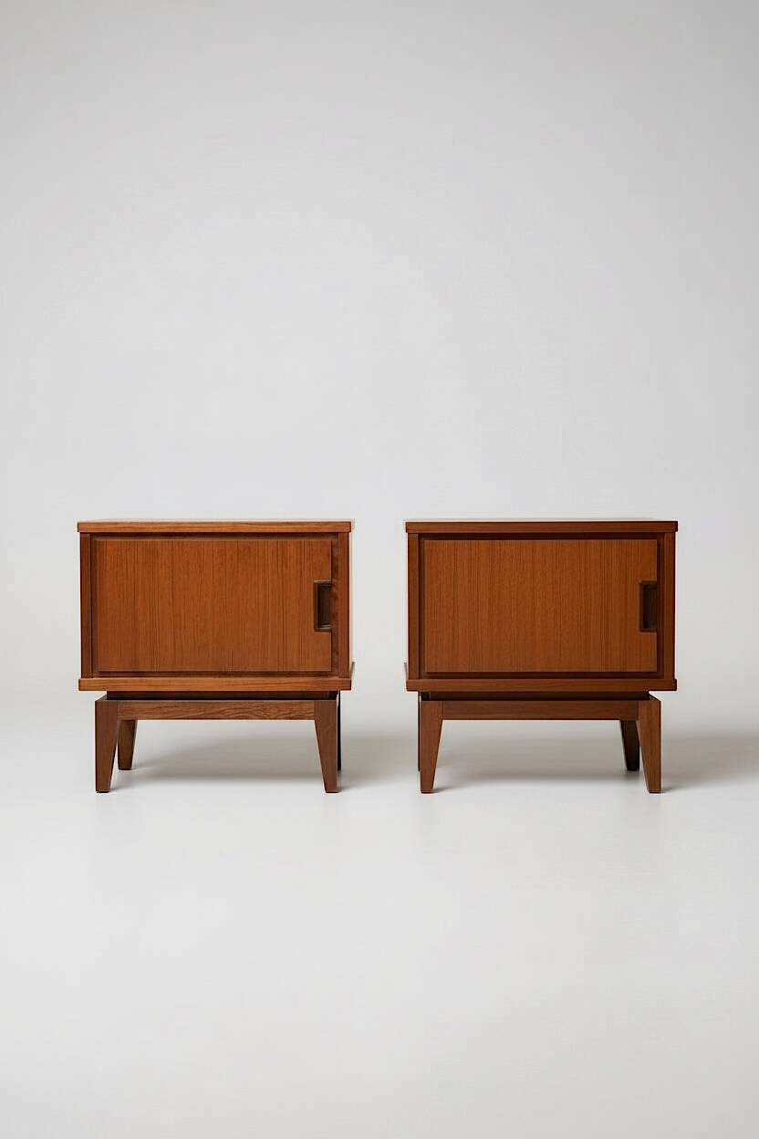 Pair of vintage Scandinavian bedside tables from the 60s/70s