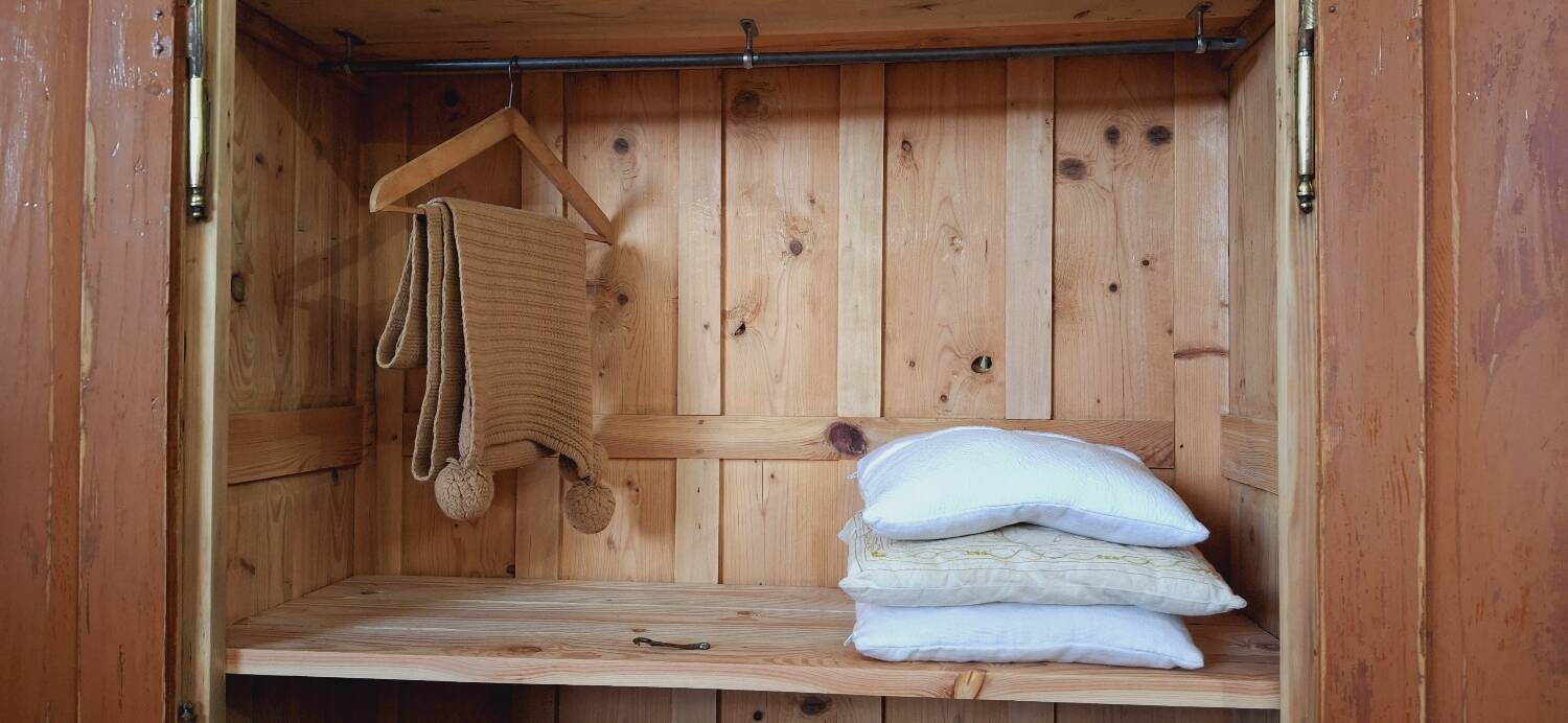 Antique fir wardrobe