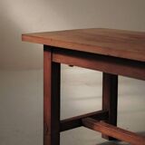 Solid oak farmhouse table, France, around 1950.