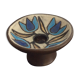 Vintage ceramic candle holder signed Yvette Manoy