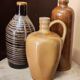 Set of vintage bottle vases