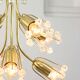 Mid-Century Chandelier by Emil Stejnar for Rupert Nikoll / 1950s Austria / Flower Bouquet Light