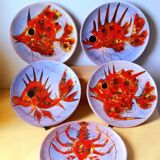 Fish plates, Brunner, Vence 1960
