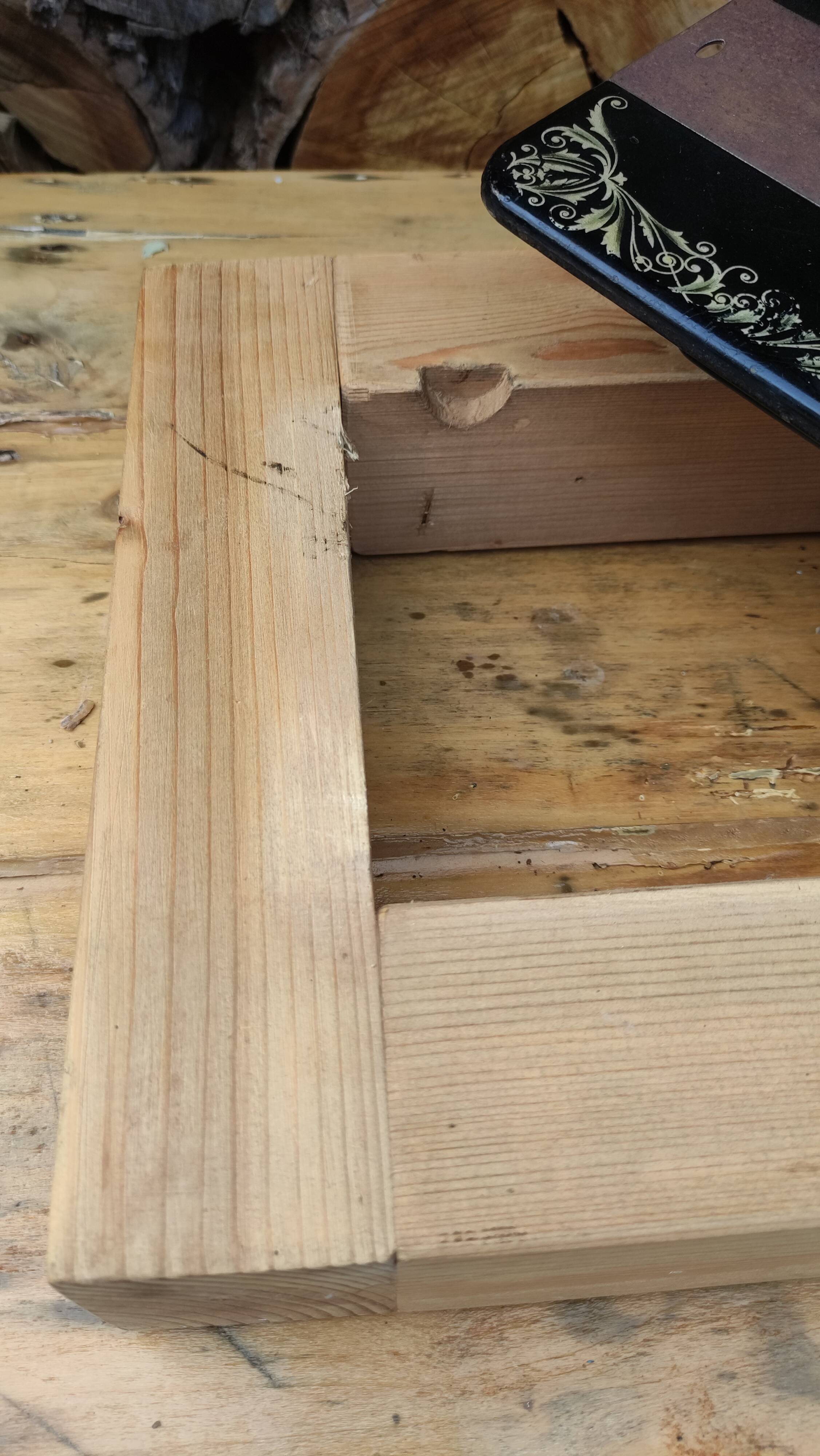 Old Singer sewing machine on pedestal