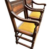 2 paire de fauteuil chaise trône renaissance espagnole