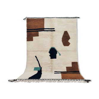 Handmade Berber rug in pure wool, size 150 x 250 cm