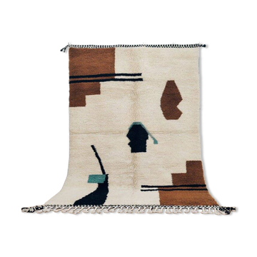 Tapis berbère en laine pure fait main taille 150 x 250 cm