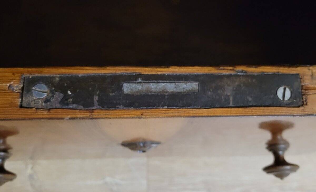 Rare pair of Italian display furniture from the Charles X period in mahogany.