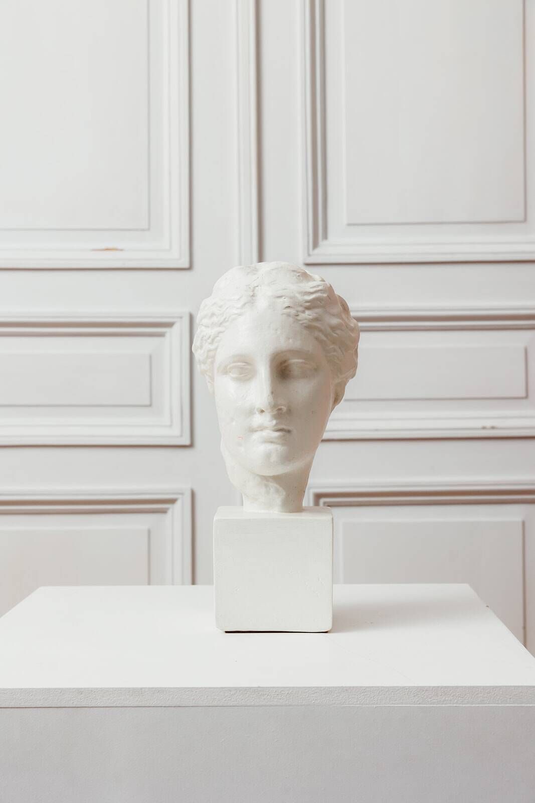 Female bust reproduction of the head of Hygieia.