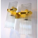 Double sconce from maison Sciolari for Lightolier, 1970