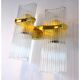 Double sconce from maison Sciolari for Lightolier, 1970