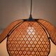 Lustre pétales bambou cannage vintage