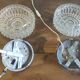 Ceiling light or wall light in moulded glass - 70s