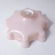 Old pendant lamp opaline glass chandelier vintage pale pink lampshade
